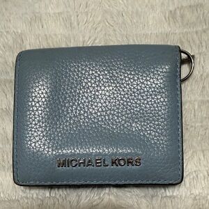 Michael Kors Slate Blue Leather Wallet